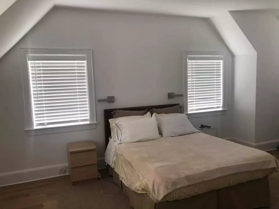 Custom bedroom blinds