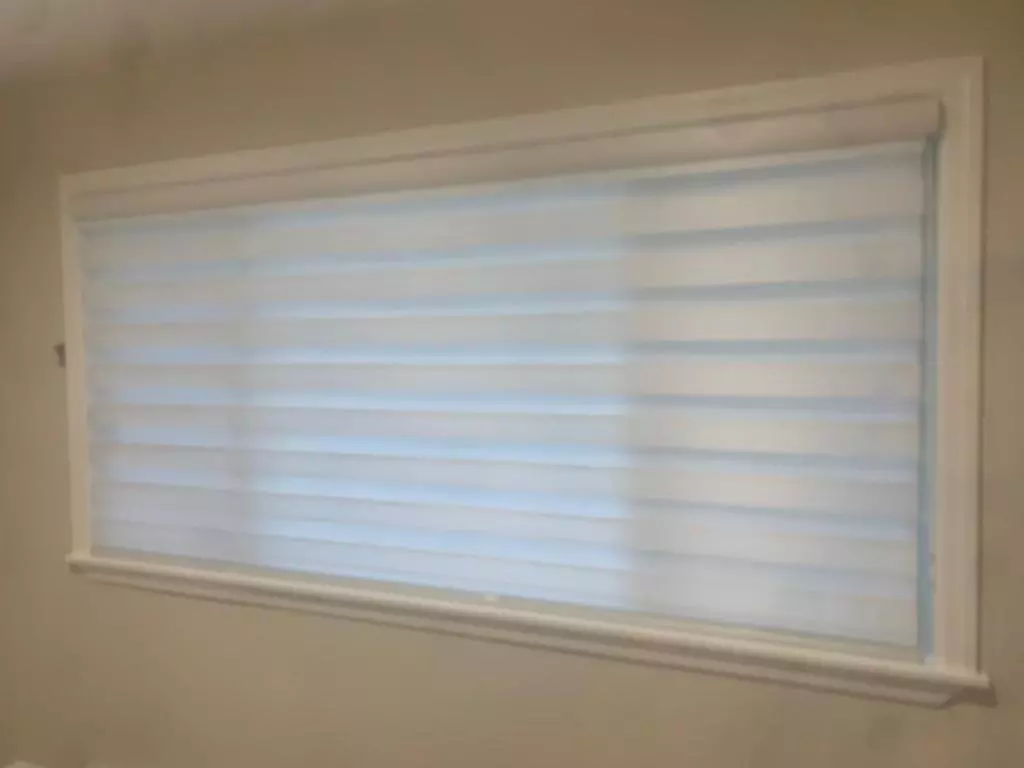 Home custom white blinds