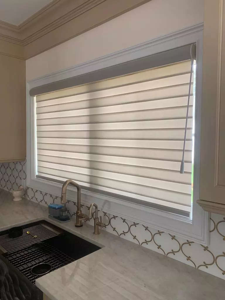 rectangular custom kitchen window blinds